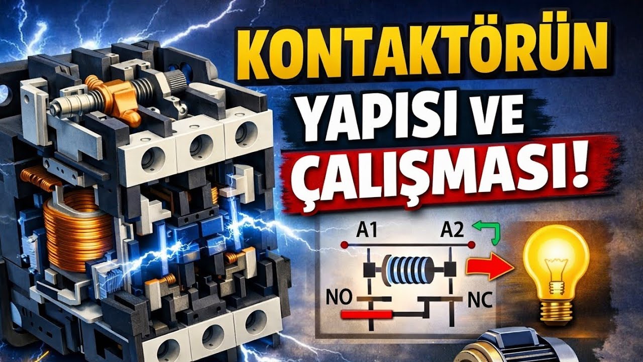 Kontaktör yapısı ve çalışma prensibi 