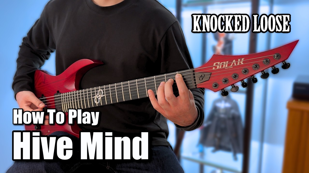 How To Play: Hive Mind by Knocked Loose Feat. Denzel Curry (with TABS) | Guitar Lesson