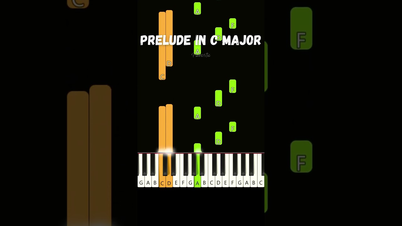Prelude in C Major 🎼 Johann Sebastian Bach 🎼 EASY Beginner Piano Tutorial