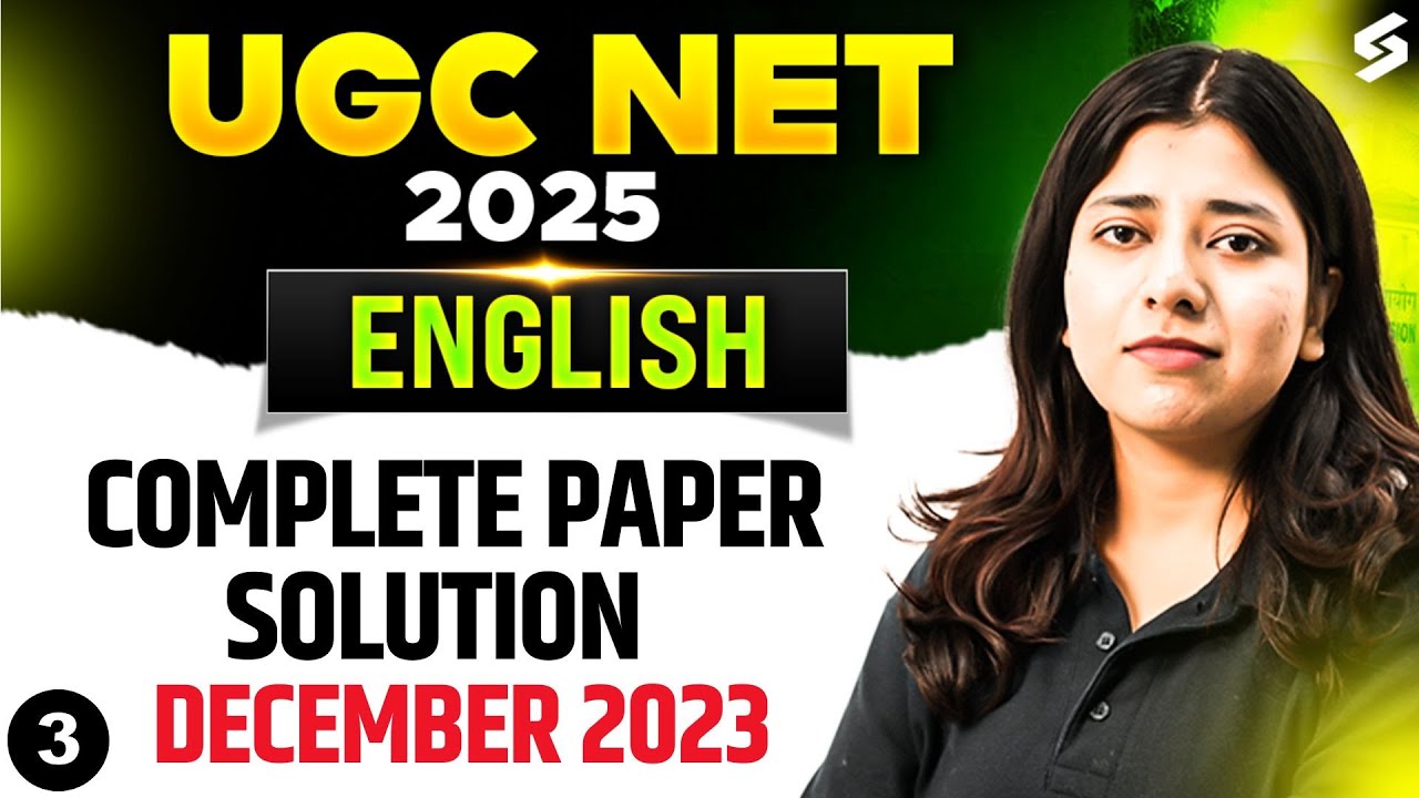 UGC NET English Previous Question Paper With Answers | UGC NET English Question Paper 2023 | Ayesha