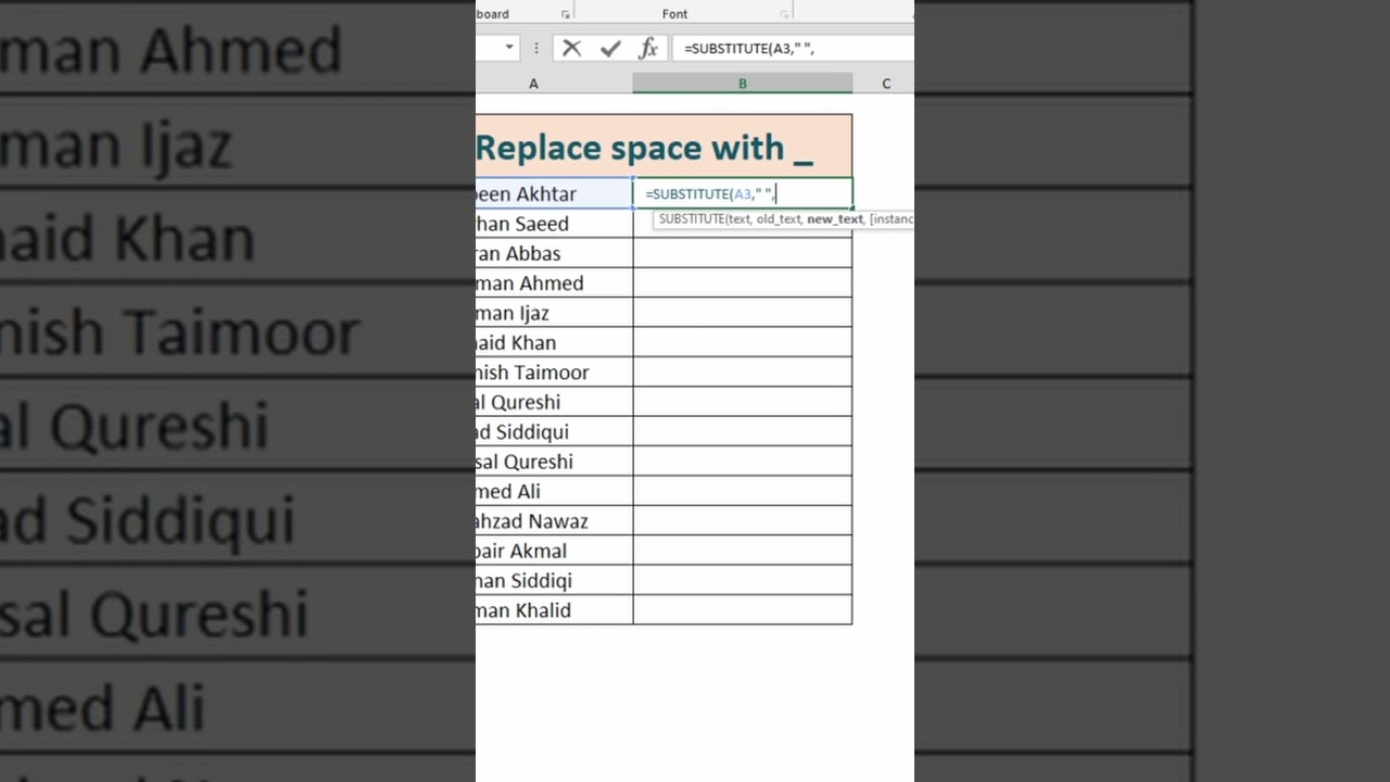 How to Use the SUBSTITUTE Formula in Excel