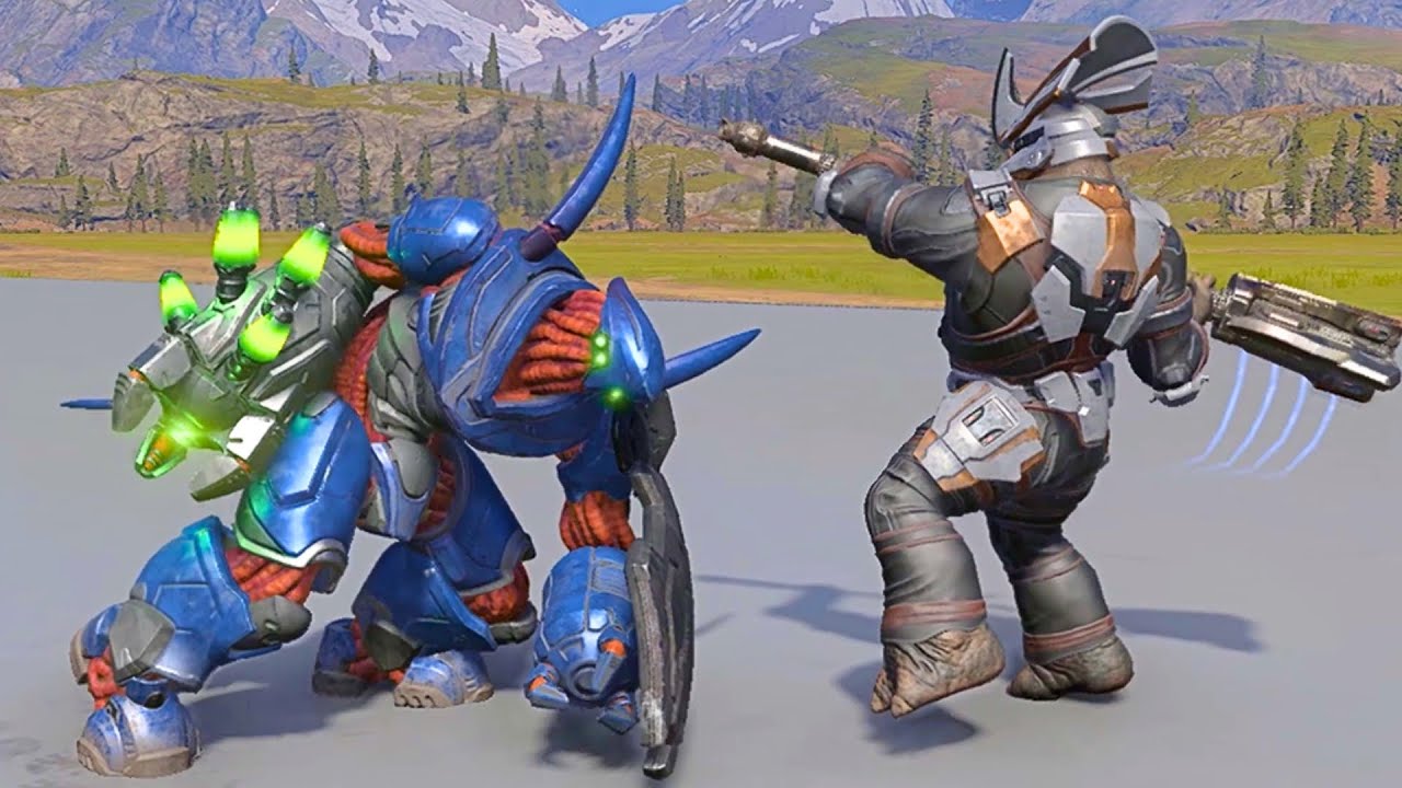 Brute vs Hunter - HALO NPC Wars #2