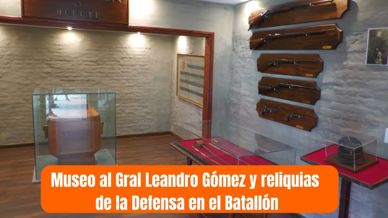 ¿Sabías que en el Batallón descansan los restos del General Leandro Gómez?