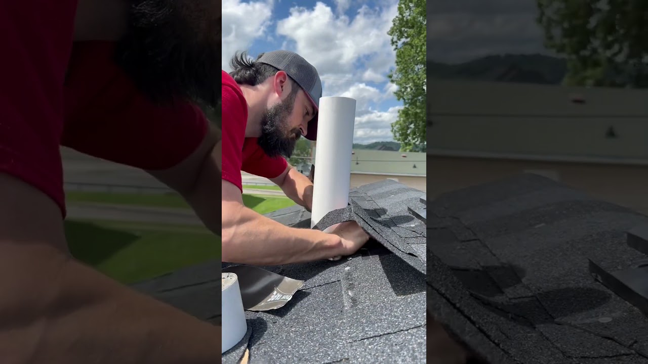 Plumbing Vent Through Roof #plumbing #plumbinglife #plumber #veteranowned