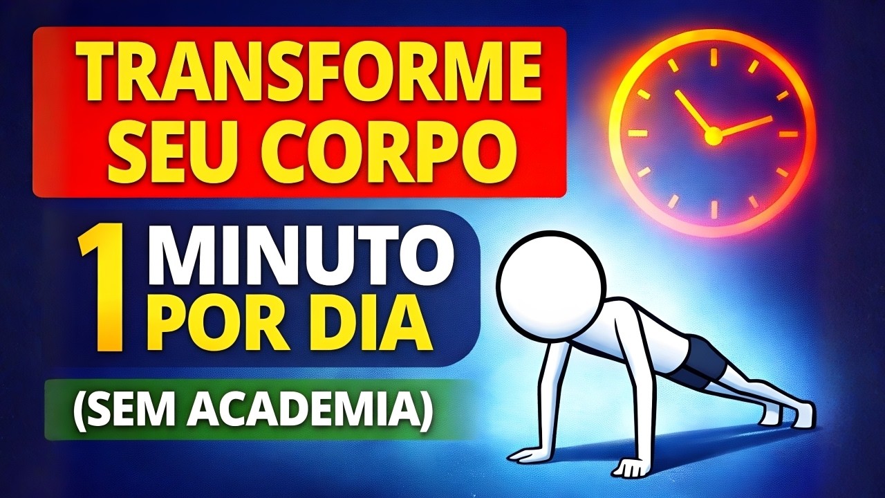 🔥 1 Minuto por Dia para Secar a Barriga com a Prancha Ventral