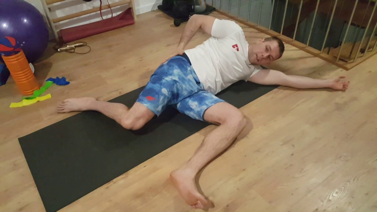 Zespół pasma biodrowo - piszczelowego. Szybki stretching na ból z boku uda