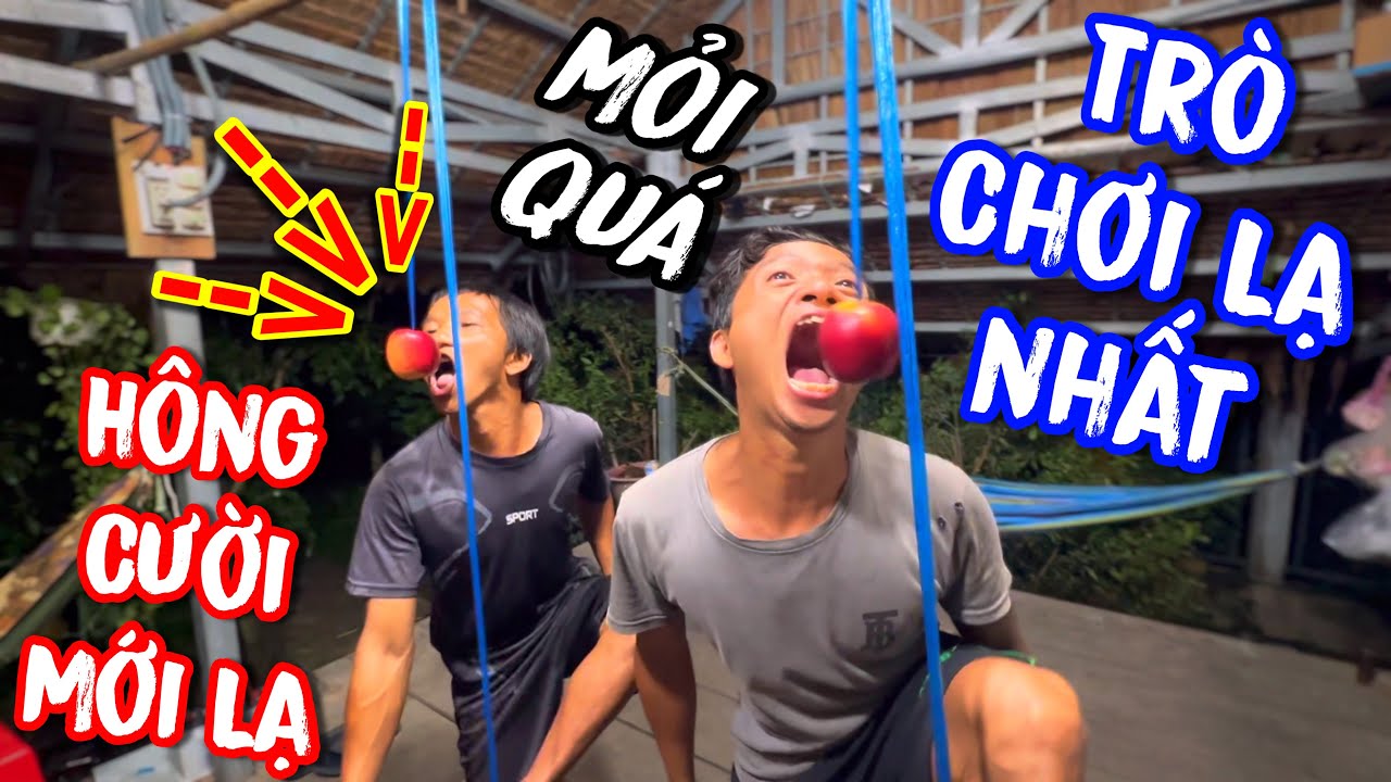 xem mà không cười mới lạ | Thánh Xàm Chơi Trò Chơi Lạ Dùng Chân Ăn Táo