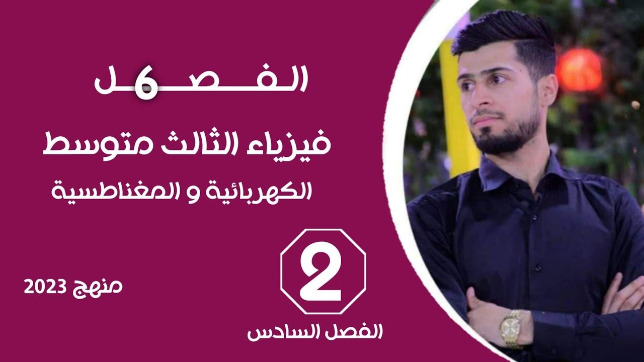 فيزياء الثالث المتوسط الفصل السادس المحاضرة 2 الكهربائية والمغناطيسية  المجال المغناطيسي