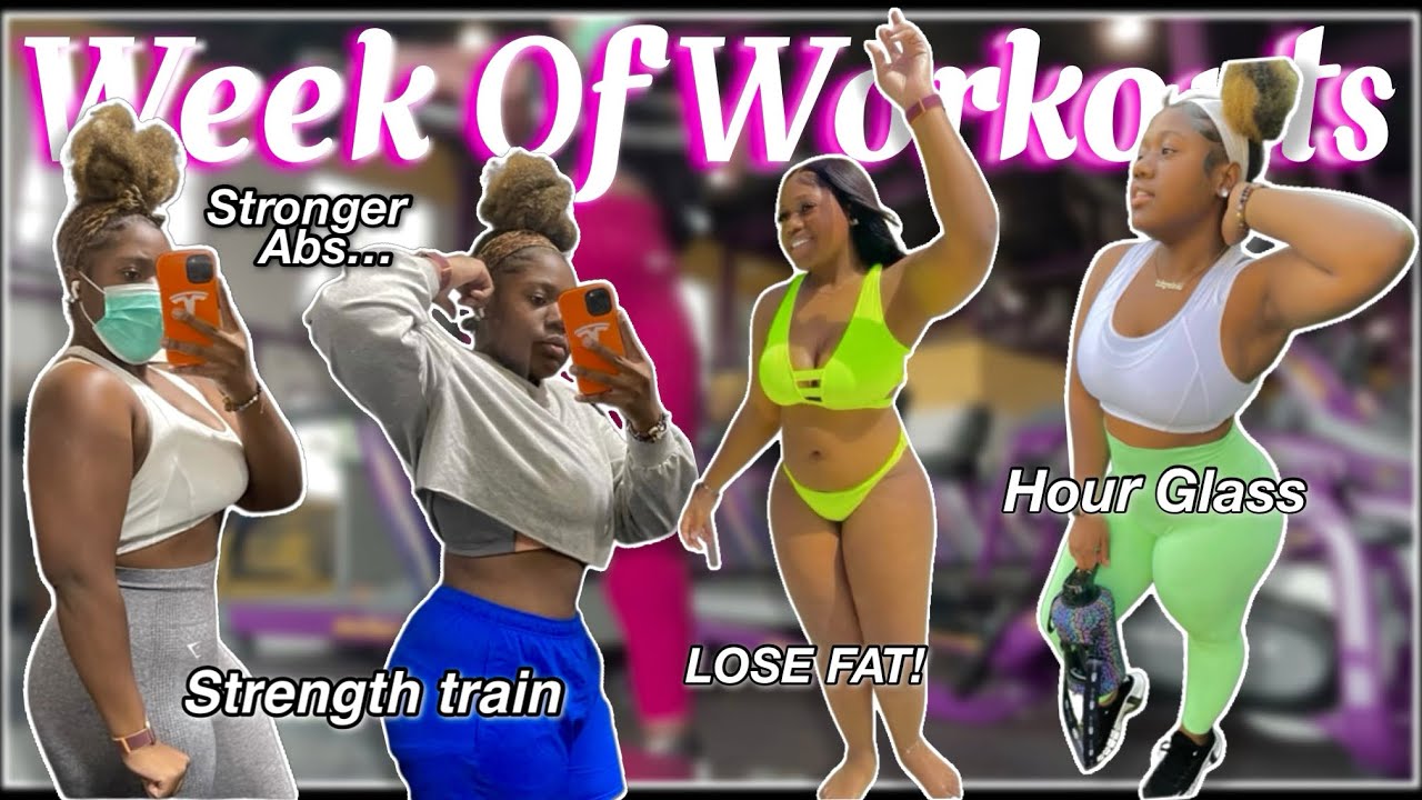 WEEK of Workouts for a Hour glass Body⌛️ | weight training, cardio
