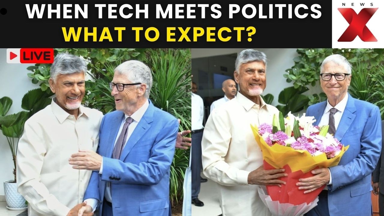 Bill Gates Meets Chandrababu Naidu LIVE: All Eyes on High-level talks | NewsX