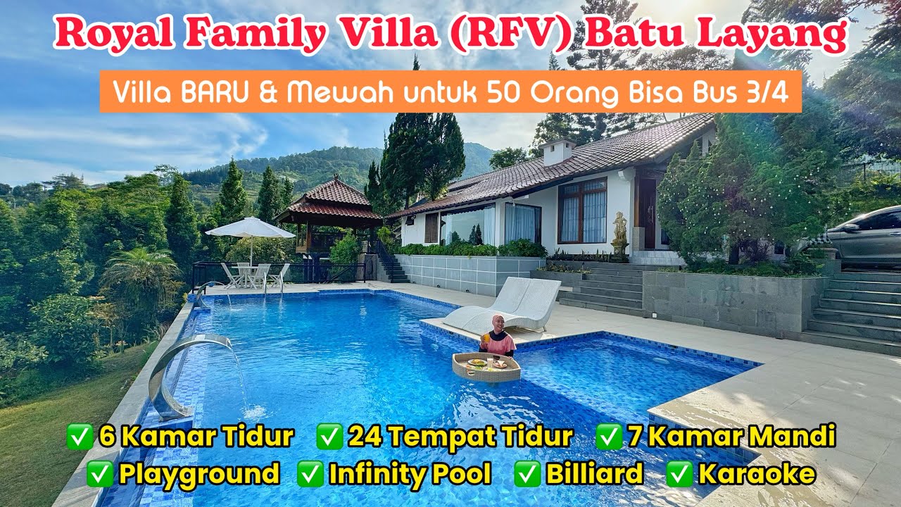 BARU DI PUNCAK‼️ROYAL FAMILY VILLA BATULAYANG || Villa Mewah 50 Orang, Kids Friendly + View Indah