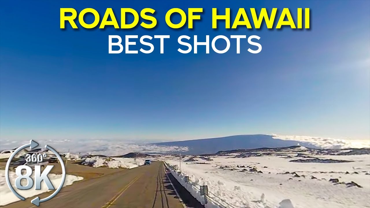 360° VR Stunning Roads of the Big Island, Hawaii - 8K Best Shots of Virtual Drive on Tropical Island