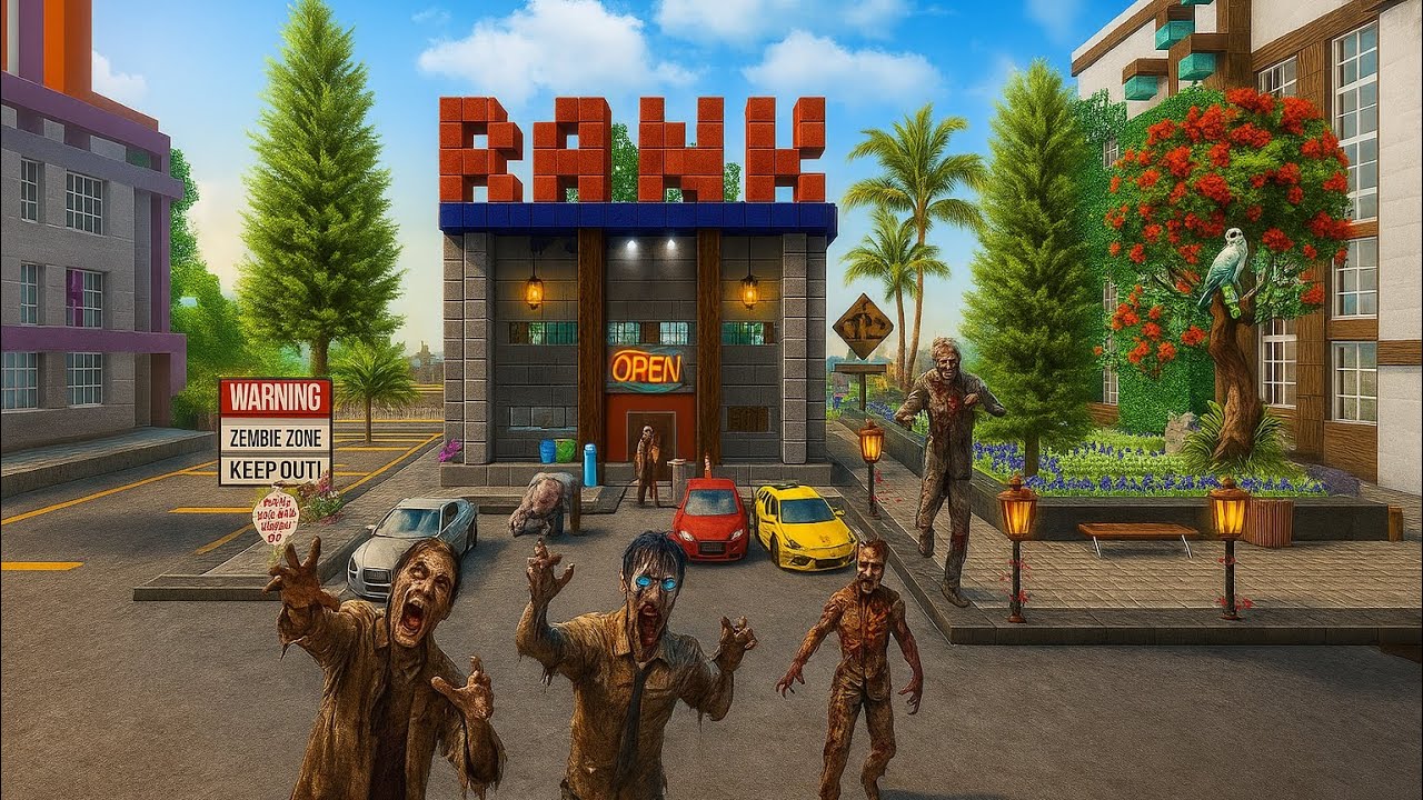 INSANE Zombies 🧟&zwj;♂️💥 Destroy Party Craft Bank! 🏦🔥 You Won&rsquo;t Believe What Happened 😱