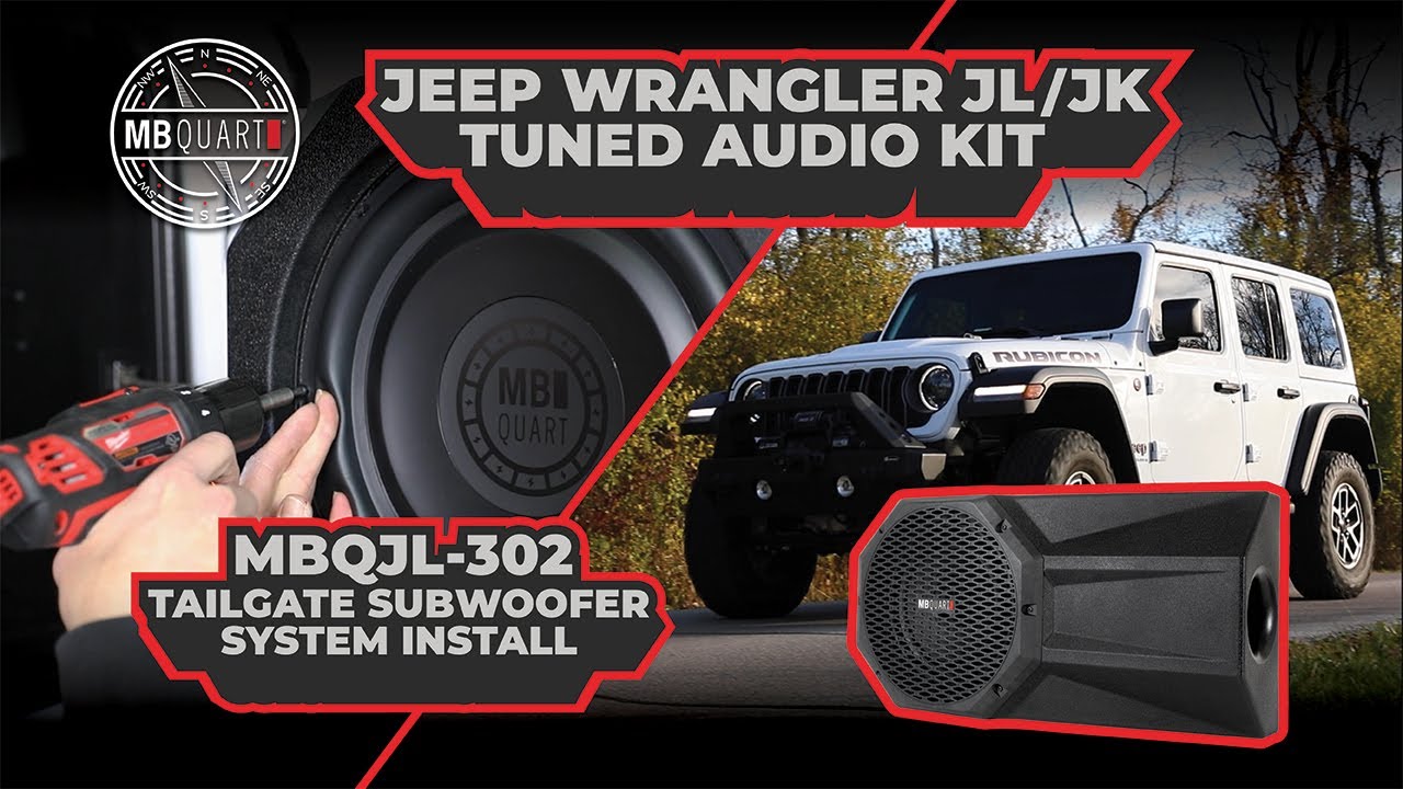 MB Quart Jeep® Wrangler JL / JK Tuned 400 Watt Tailgate Subwoofer System | Installation Video