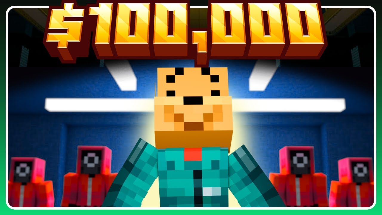 ¡CASI GANO $100,000! Sobreviví 6 Días en Minecraft Squid Games 3 (Película Completa)