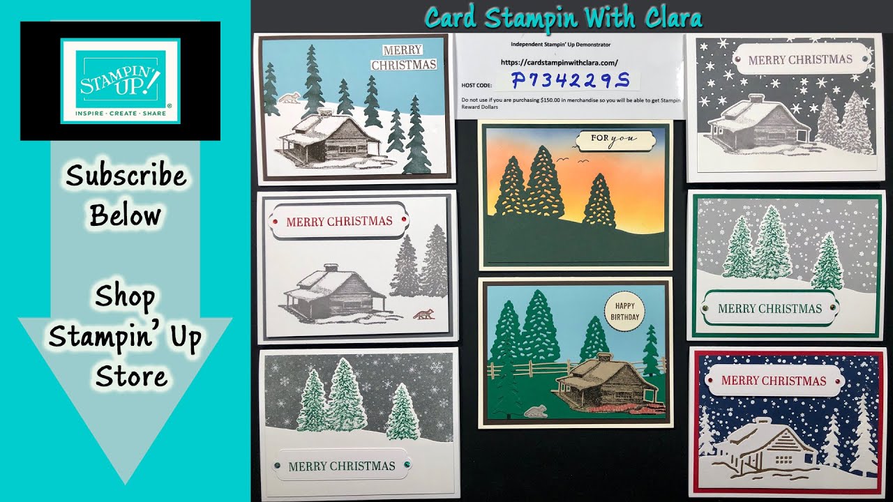 Peaceful Cabin Christmas Card