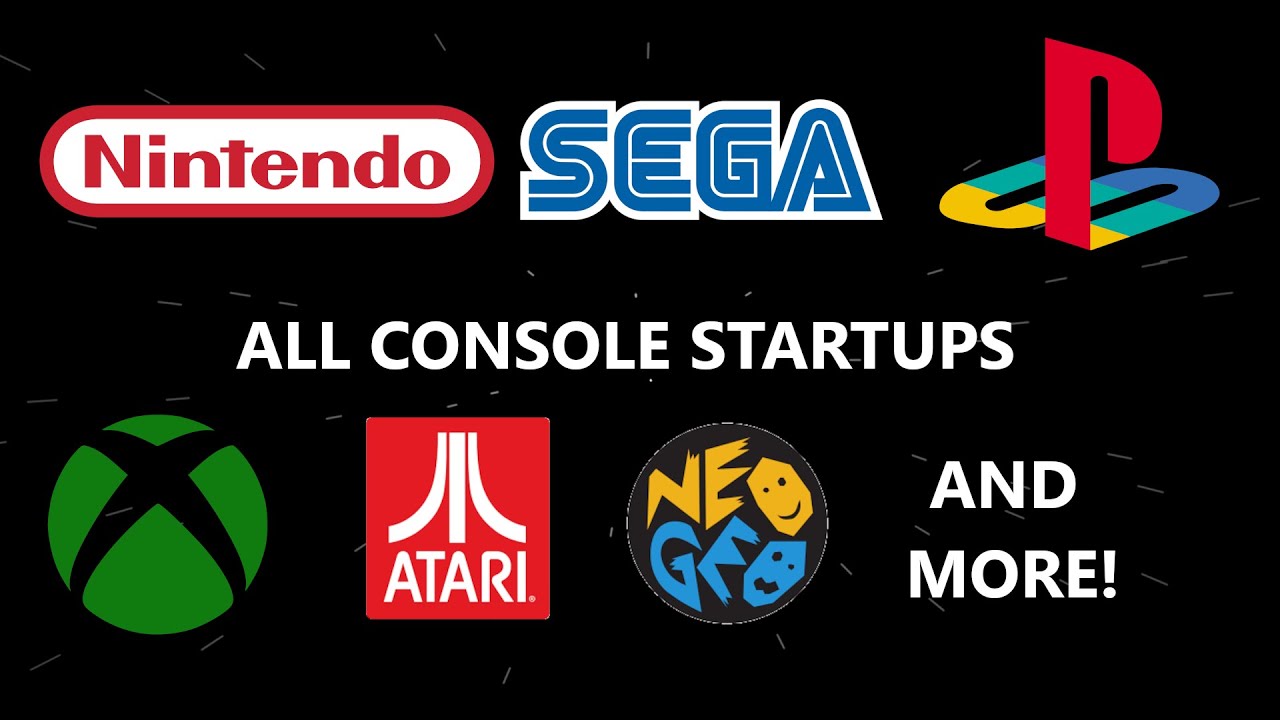 (Almost) All Console Startups | Nintendo, Sega, PlayStation, Xbox, Atari, Neogeo, etc.