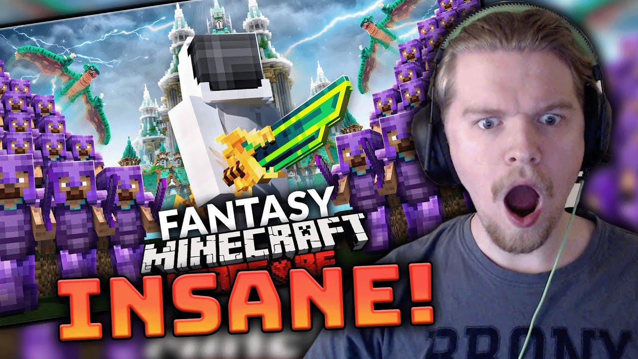 BEST MC VIDEO OF 2025?! 300 Players Simulate Minecraft’s Deadliest Fantasy RPG REACTION!
