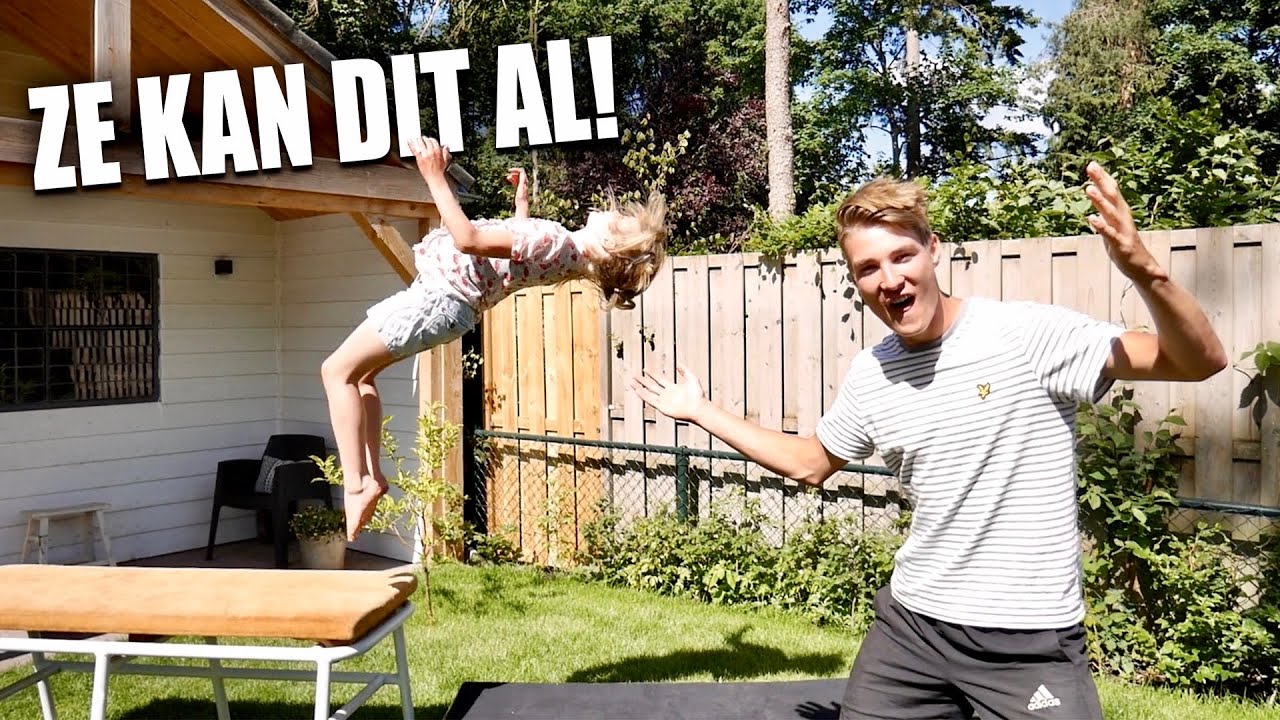 KAN MIJN ZUSJE OOK FLIPS?!