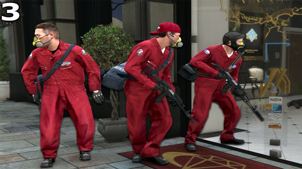 Ограбление ювелирного магазина — Grand Theft Auto 5 — Часть 3