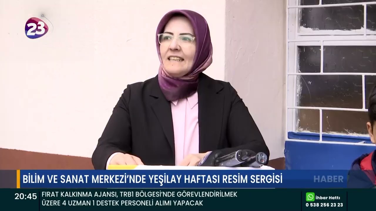 BİLİM VE SANAT MERKEZİ’NDE YEŞİLAY HAFTASI RESİM SERGİSİ