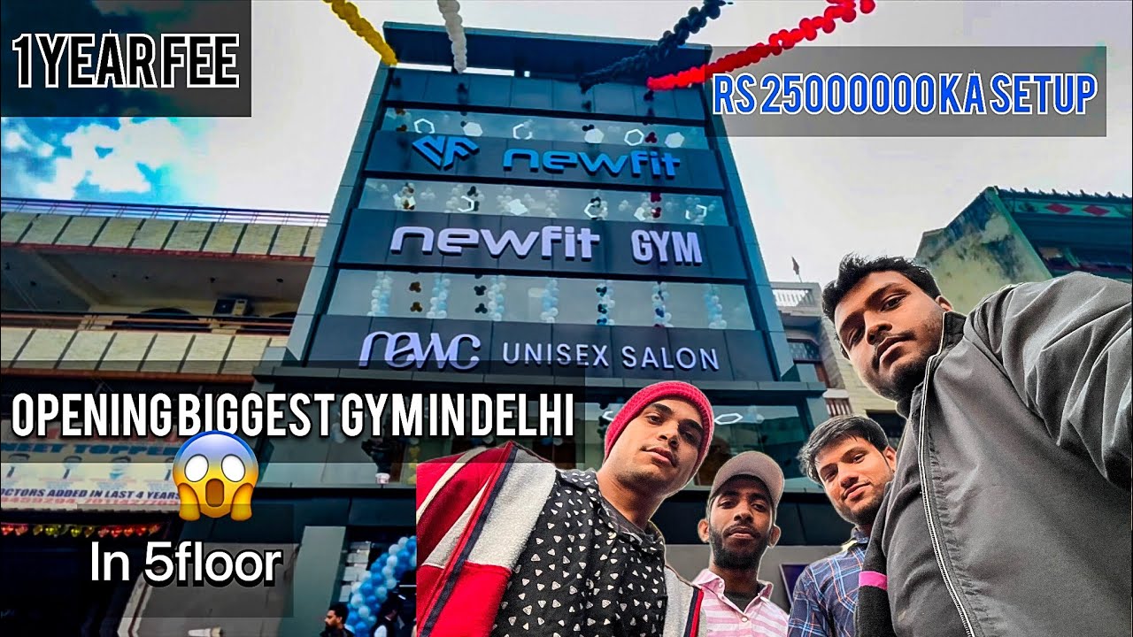 NEW FIT GYM||opening biggest gym in Delhi IN 5FLOOR 😱 || #bodybuildi#bodybuilding  #fitness  #viral