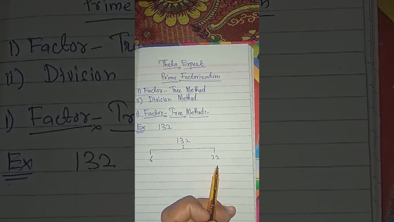 prime factorisation by factor tree method part 1 #basicmaths #primenumber #concept #spsc #maths