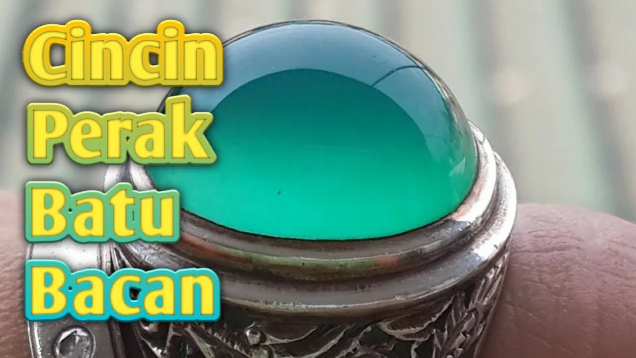 Cincin ring perak batu bacan || Handmade Ring