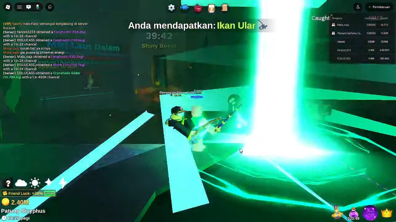 Adu Laser sampe Gosong - Hari 10 Fish It Misi Laut Dalam