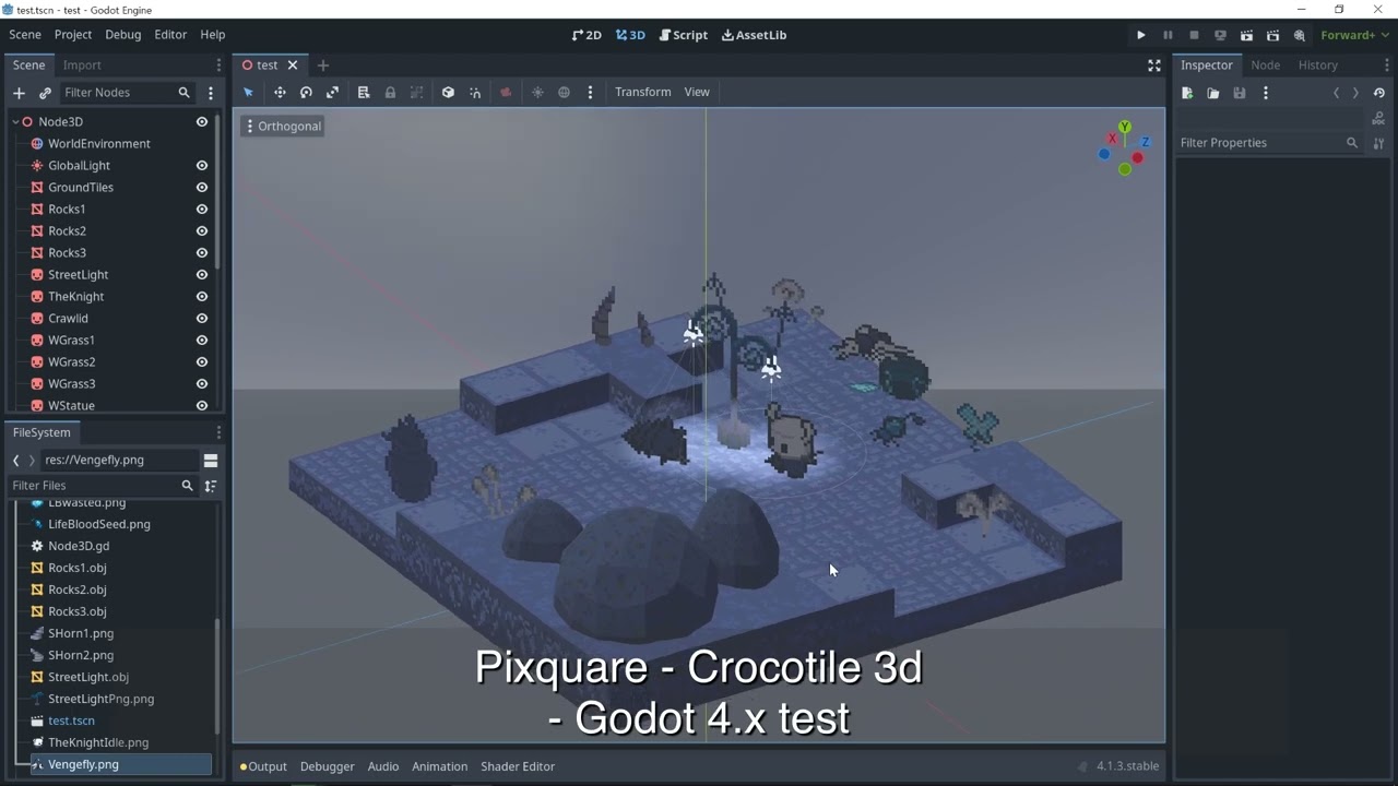 HK; Pixquare - Crocotile 3d - Godot test