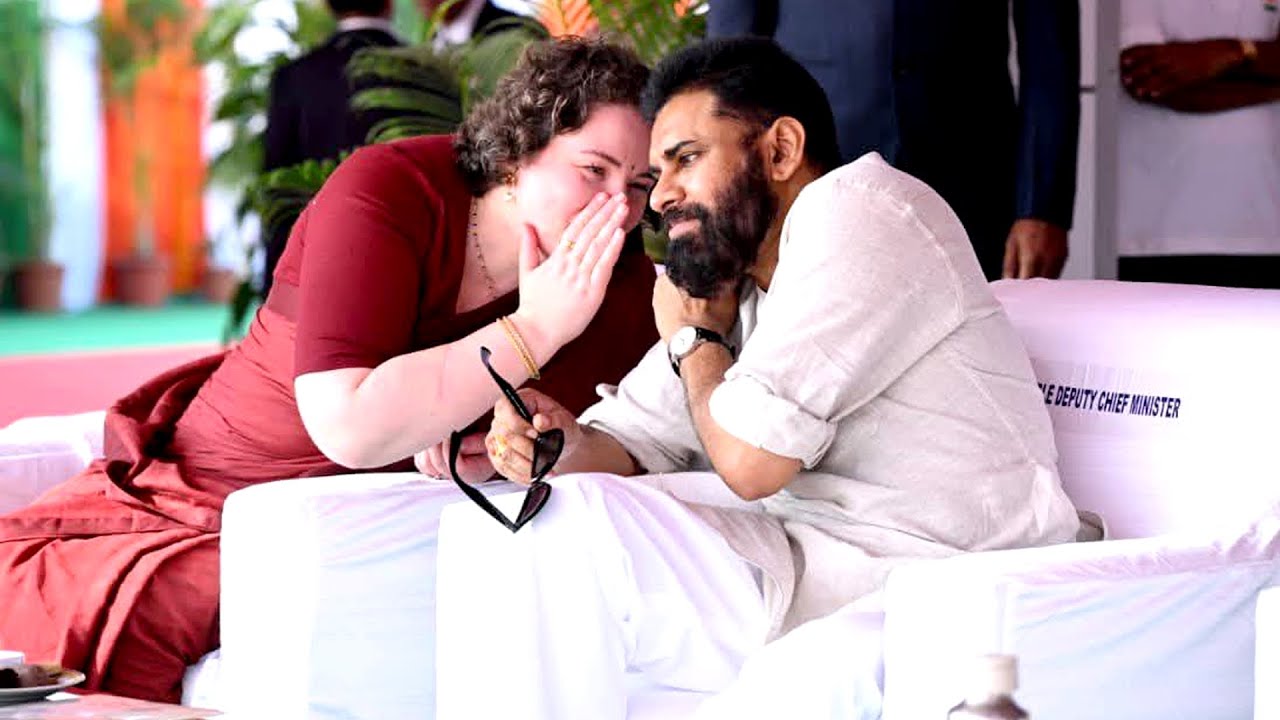Pawan Kalyan With His Wife Anna Lezhneva In 77th Republic Day Celebrations 2026 | Dtv Telugu
