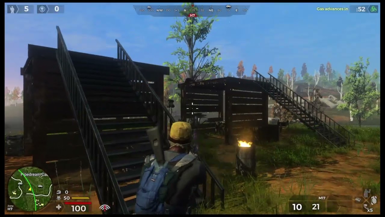 Jugando H1Z1: Battle
