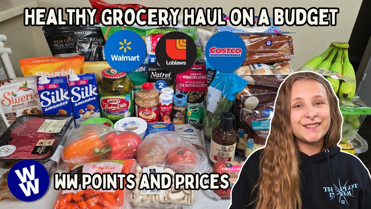 Healthy Grocery Haul On A Budget | WW (WeightWatchers) Points | Costco, Walmart and Loblaws