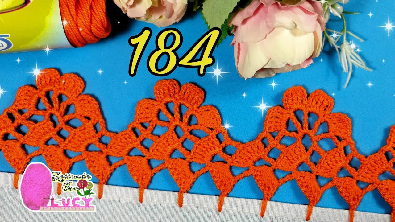 Puntilla 184/una sola vuelta. Queda muy bonita.🌼🌺💐🌹🌷
