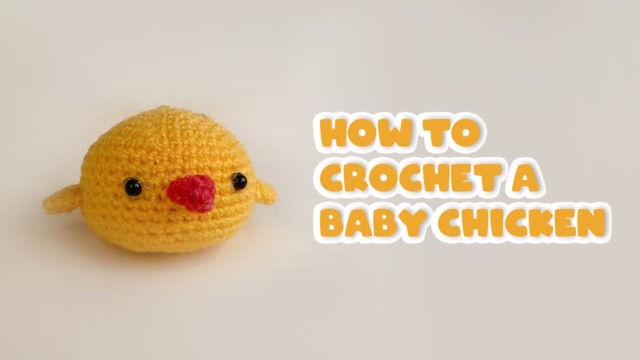 How to crochet a BABY CHICKEN (English Subtitle) | آموزش بافت عروسک جوجه