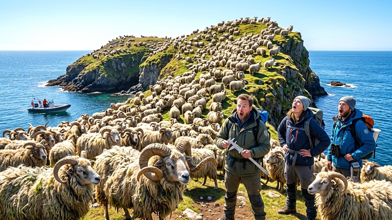 20 SHEEP Abandoned on a REMOTE ISLAND for Decades, What Scientists Found Was Disturbing