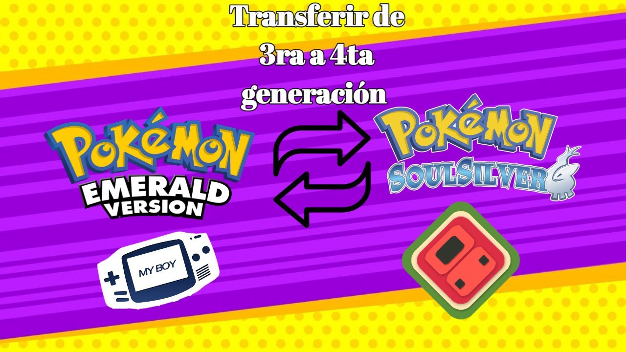 Guía para transferir Pokémon de 3ra a 4ta generación, en emulador MelonDs.