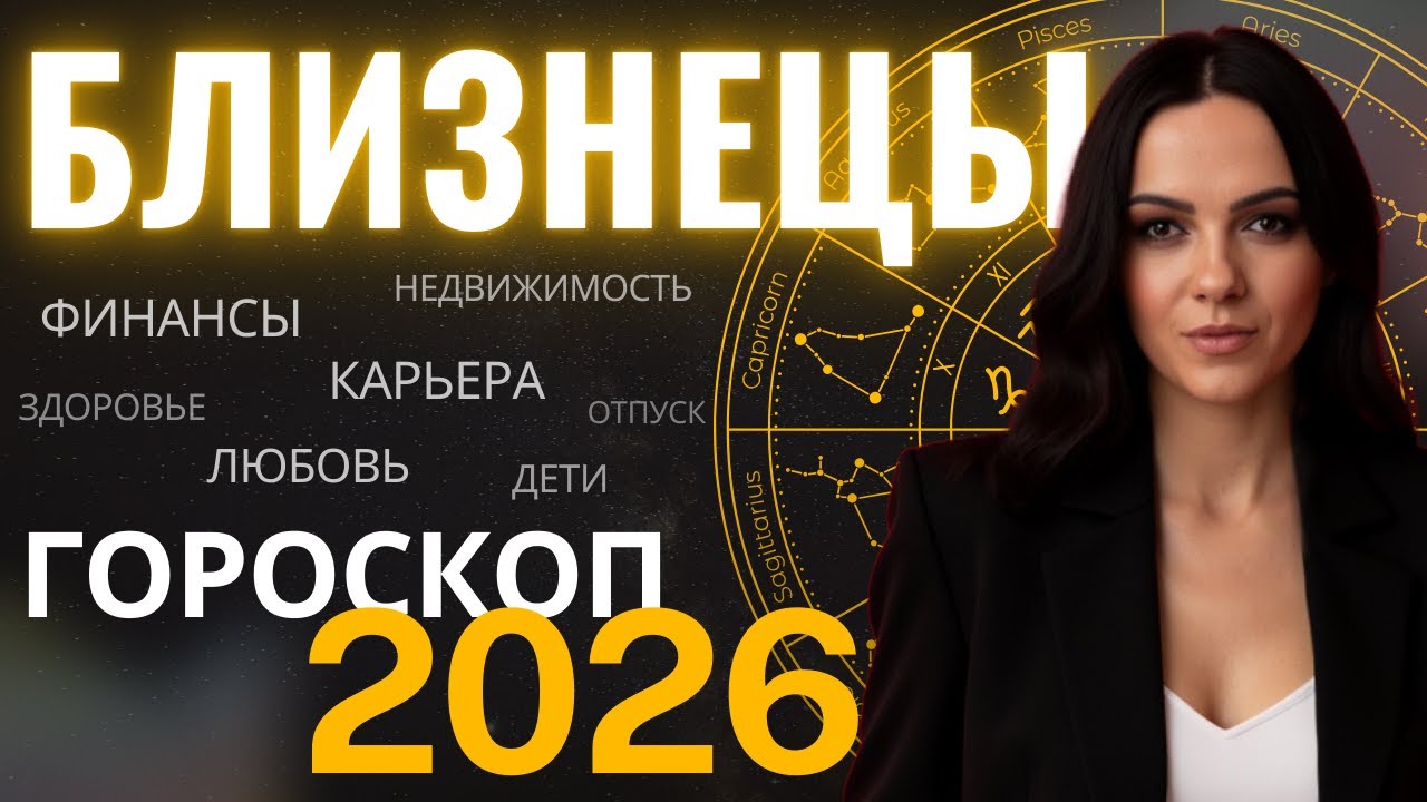 БЛИЗНЕЦЫ ГОРОСКОП 2026 | Прогноз на 2026 год для Близнецов | Финансы, любовь, карьера, здоровье