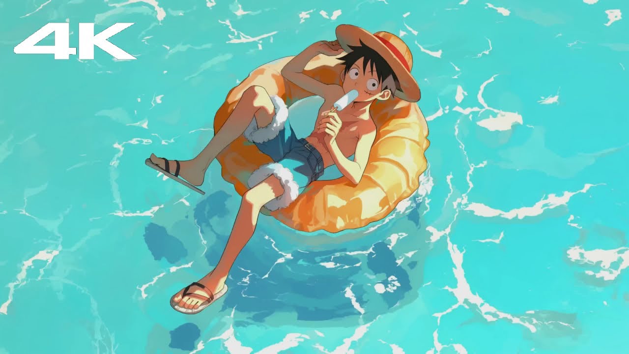1 Hour loop - 4k HD - One Piece Luffy Live Wallpaper & Screensaver 