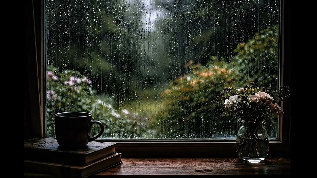 Heavy Rain on Window for Deep Sleep 🌧️ 2 Hours Nature Ambience | No Music, Pure ASMR