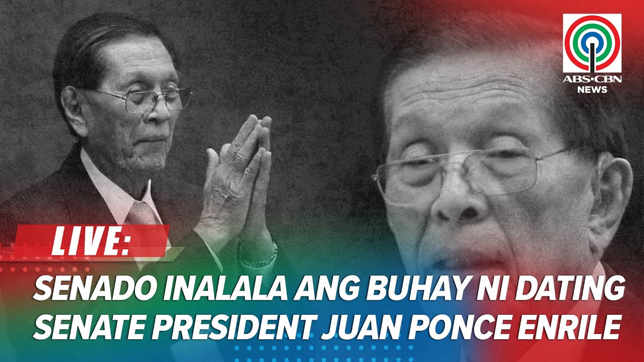 LIVE: Necrological service in honor of former Senate President Juan Ponce Enrile