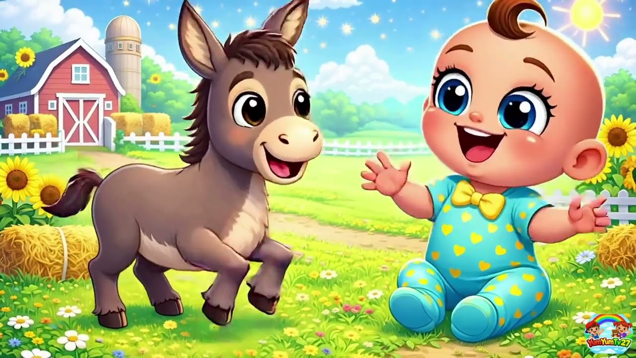 🎵 Mimi Bebek & Sevimli Eşek 🫏 | Eğitici &Ccedil;ocuk Şarkısı 🎵 | Okul &Ouml;ncesi Hayvanlar | Kids Song #donkey