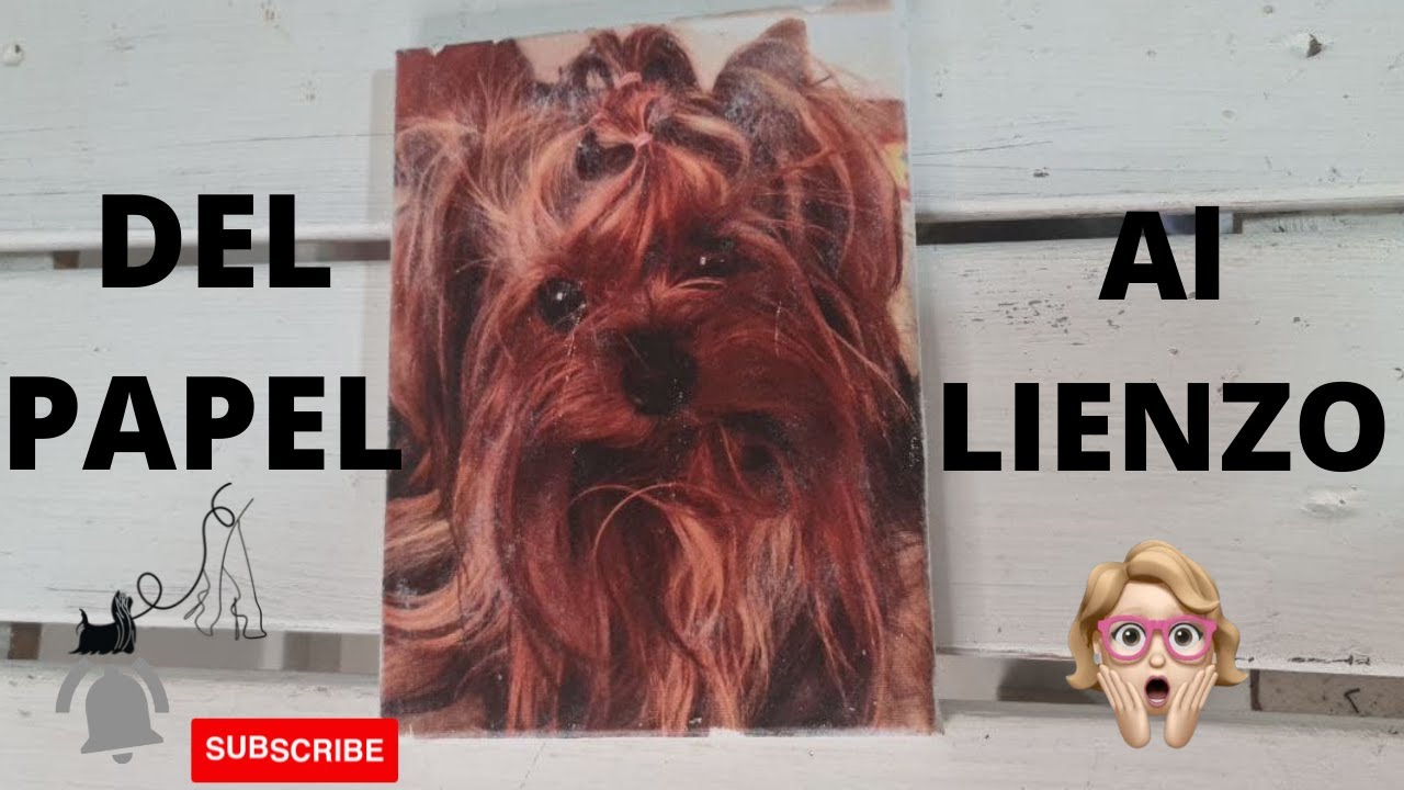 DIY Como Transferir foto al lienzo