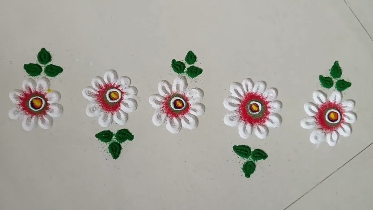 Border rangoli design.                         8 October 2025