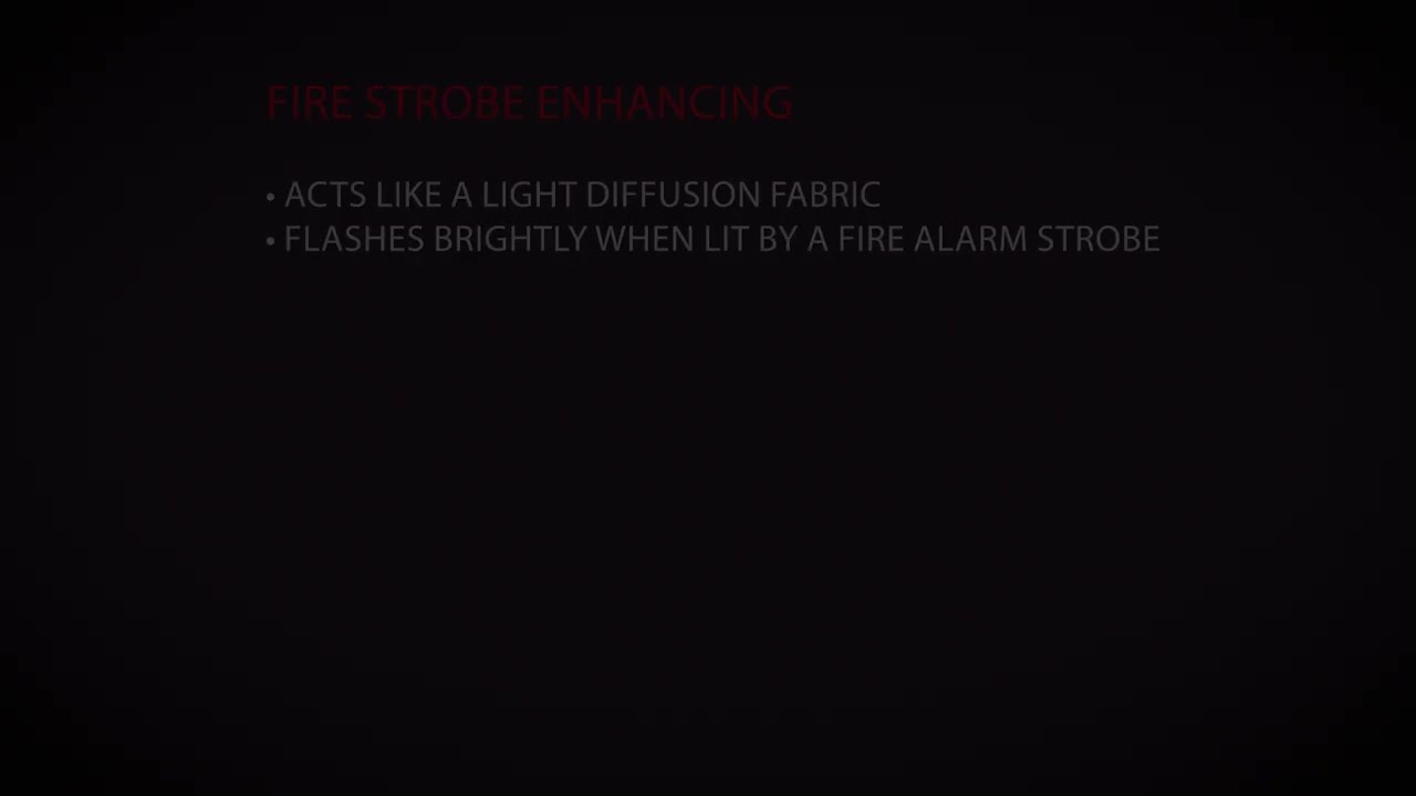 DAB (Dissolvable Air Barrier) panels enhance fire strobe visibility