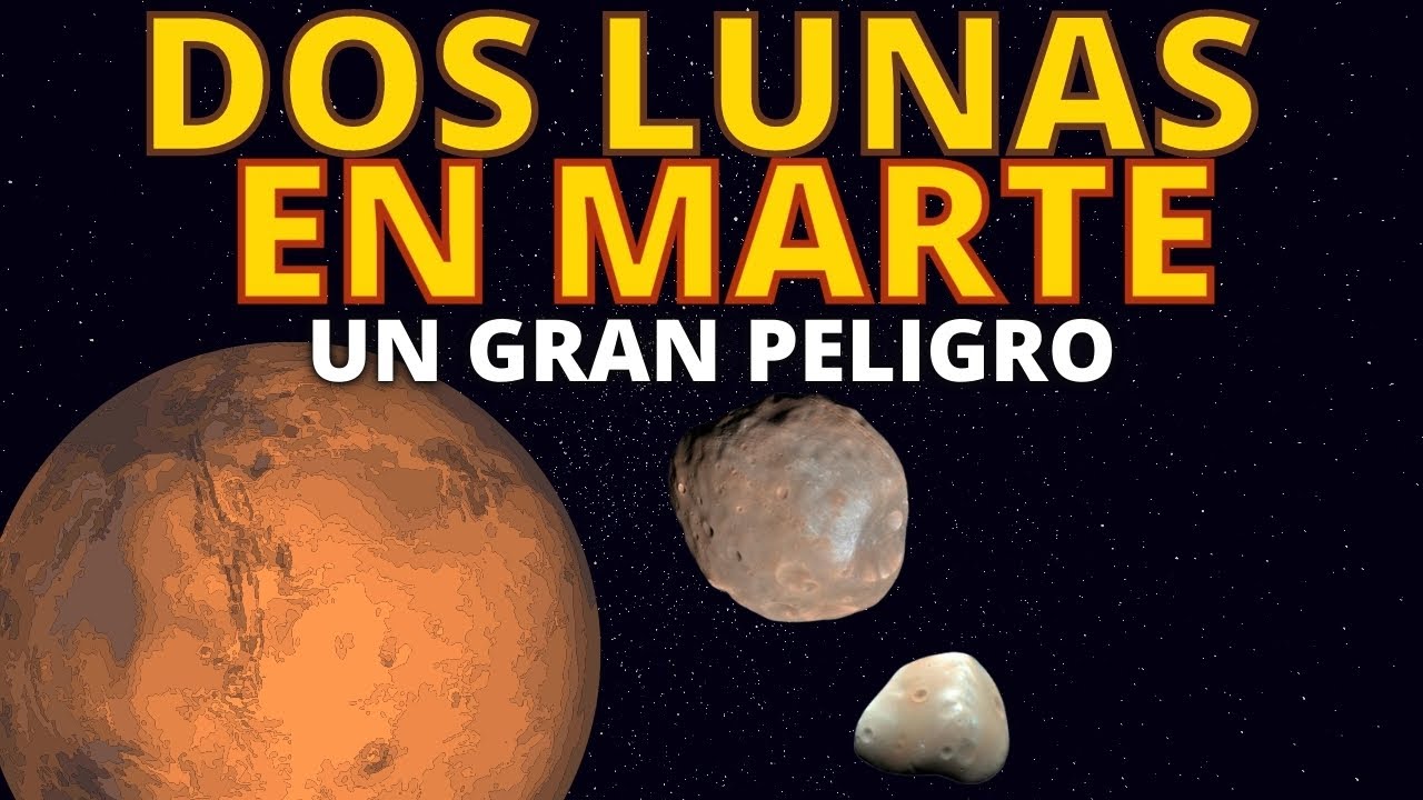 LUNAS DE MARTE Fobos y Deimos ECLIPSES EN MARTE | Rover en el PLANETA MARTE