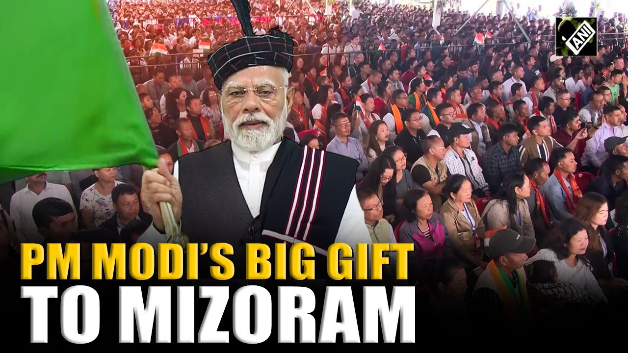 PM Modi lays foundation stone, inaugurates development works in Aizawl, Mizoram