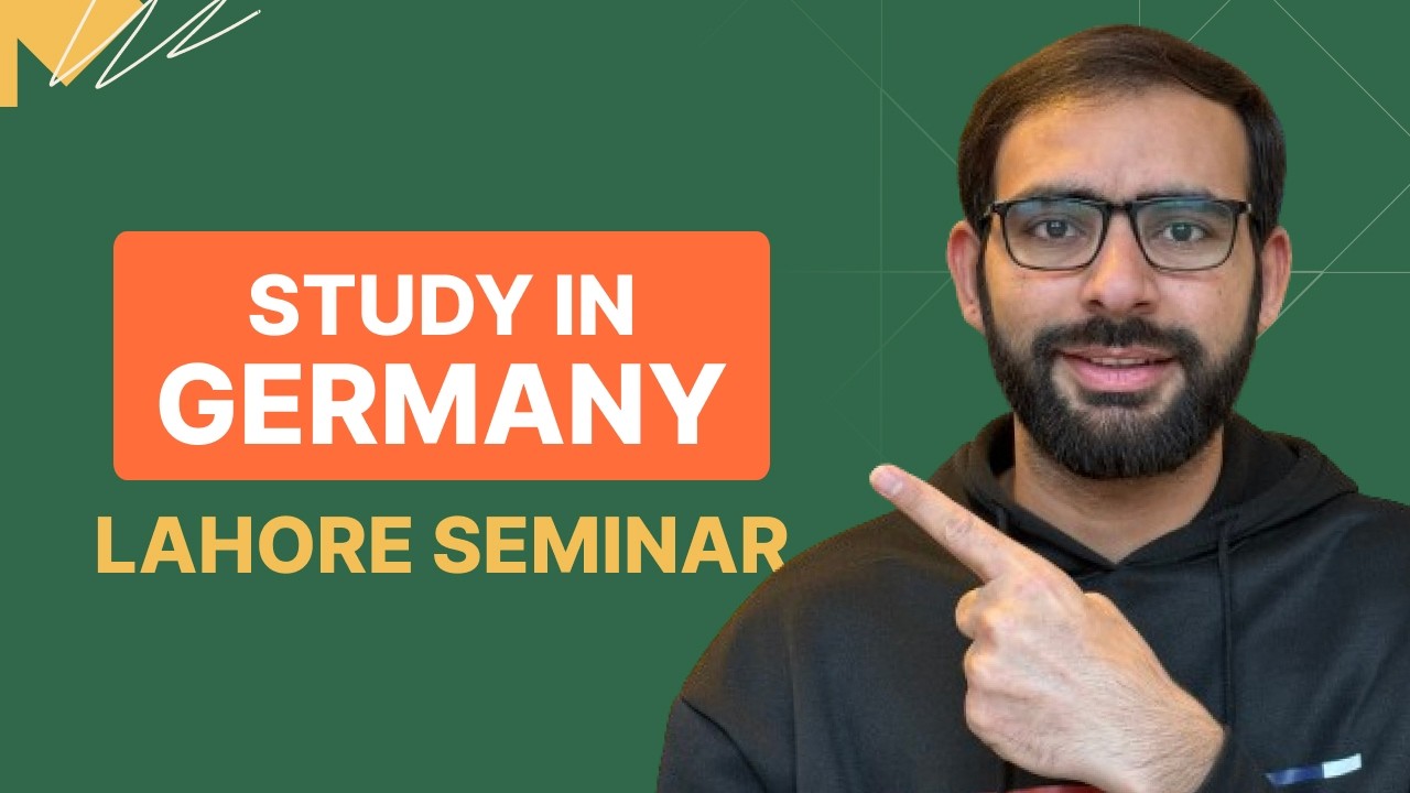 Want to study in Germany? Join me for a free Live Seminar in Lahore (Collaboration with Expatrio)