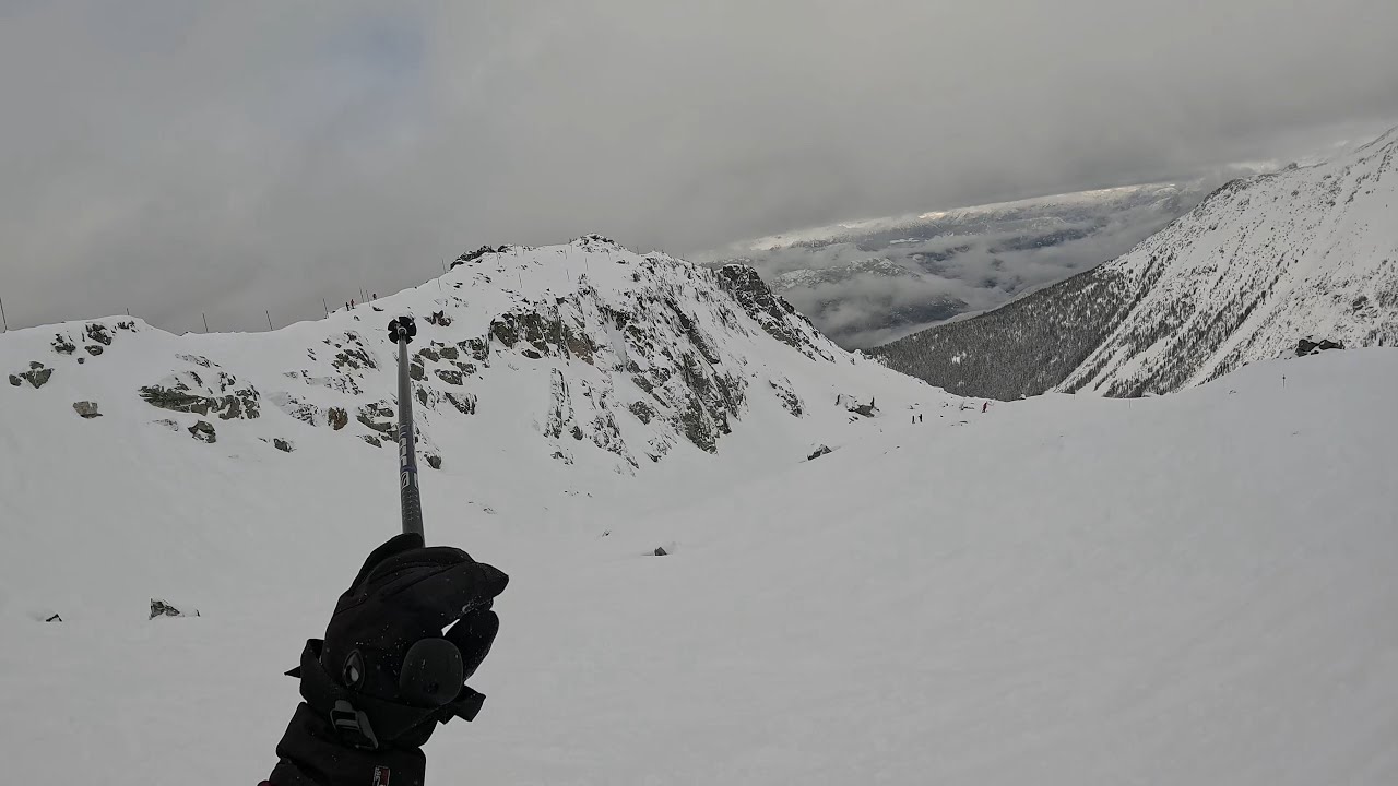Skiing Spanky’s Ladder on Blackcomb mountain!