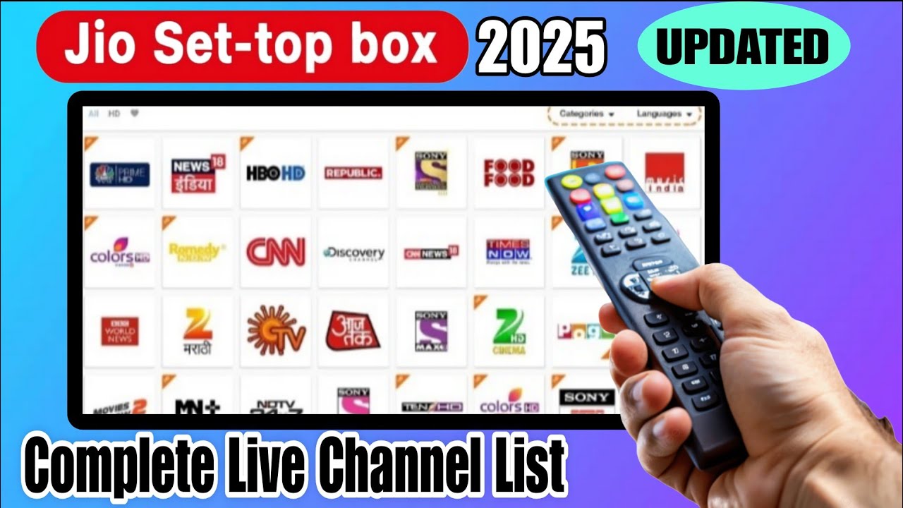 Jio Airfiber Set-Top Box Channels List 2026 | Jio Set Top Box Live Channels List #jiosettopbox